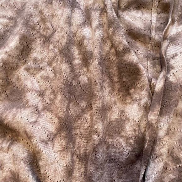 Rig Utility Neutral Brown Cotton Tie Dye Half Sleeve Open Cardigan Size Medium - Picture 4 of 10